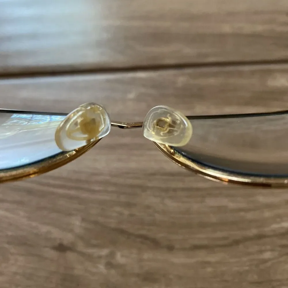 Vintage Cazal Eyeglasses Frames Gold & White Rare